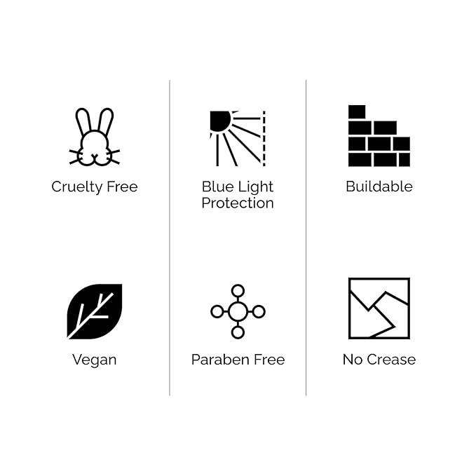 OFIR Skin Satin Medium Coverage Foundation | Buildable, Non-Creasing Finish | Vegan, Cruelty-Free, Paraben-Free Makeup | Blue Light Protection | 1 FL OZ (Coffee - Deep Warm)