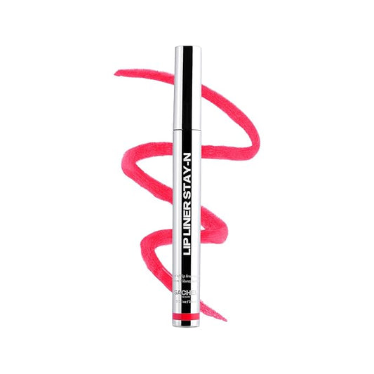 Sacheu Lip Liner STAY-N Peel Off Lip Stain — Long Lasting Matte Lip Tattoo Transfer Proof Lipstain Infused with Hyaluronic Acid & Vitamin E for All Skin Types — Vegan & Cruelty-Free, leftonRED