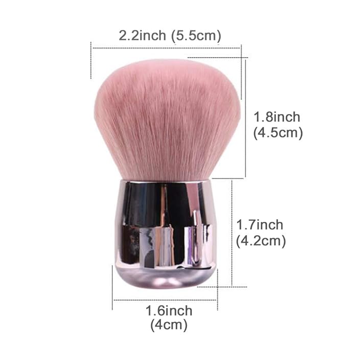 Kabuki Foundation Makeup Brushes Round Top for Face Blusher Liquid Powder Blend and Contour Tool and Mineral BB Cream, Round