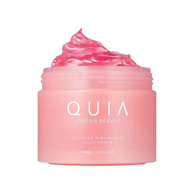 QUIA Collagen Jelly Cream – Lightweight Gel Moisturizer for Glowing, Plump Skin – With Niacinamide and Peptides – Korean Skincare for Daily Hydration