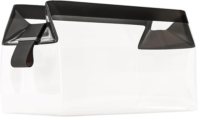 Cadence Parcel - Clear Dopp Kit with Magnetic Closure - Durable and Leak-Resistant Travel Toiletry Kit - Modular Design - Hygiene Bag for Travel Essentials - 4 Qt - Ink