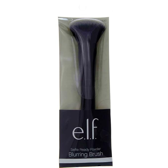 e.l.f. Powder Blurring Brush, Makeup Brush For Creating A Soft-Focus Finish, Great For Under Eyes, Around The Nose & Brows, Vegan & Cruelty-Free