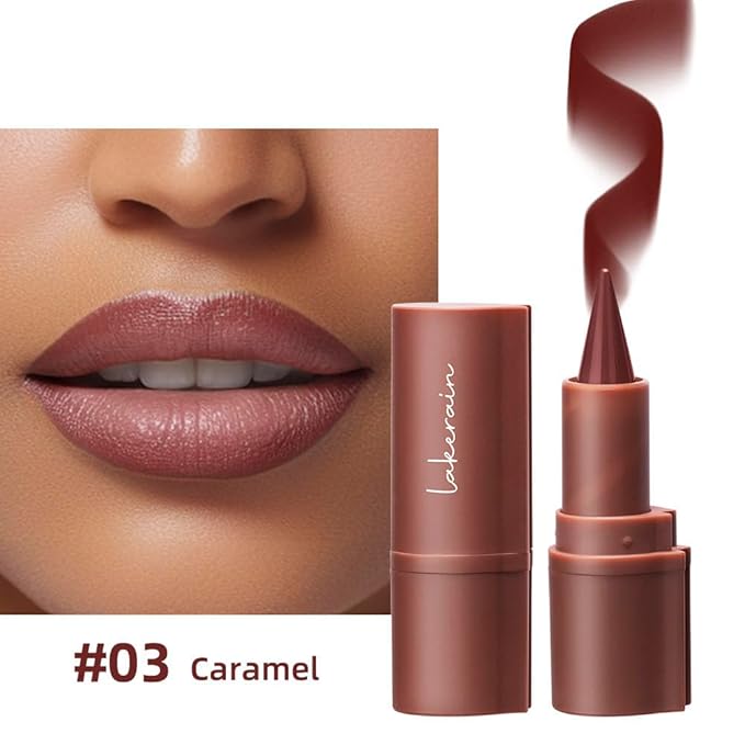 3PCS 2-in-1 Lip Liner and Lipstick Set - Matte Nude, Dark Brown, and Red Gradient Lip Liner Combo | Long Lasting, High Pigment, Waterproof Lip Pencil Set for Women
