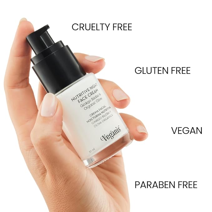 Night Cream for Face – PM Moisturizer with Ginkgo Biloba – Nourishing Nighttime Formula for Smooth, Hydrated Skin – 1.7 Fl Oz