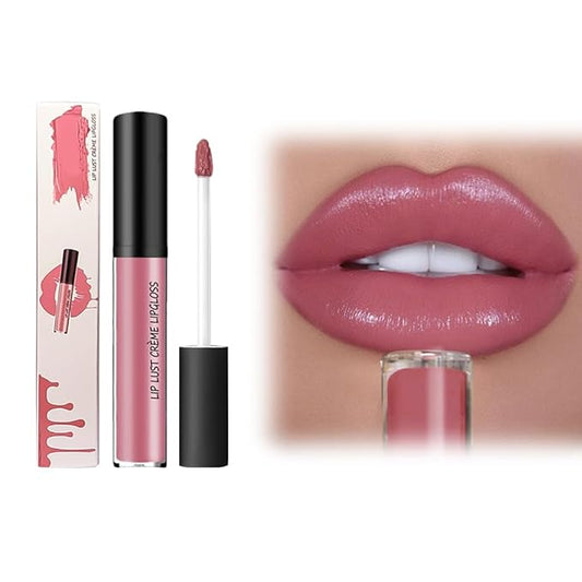 12 Colors Cream Texture Lipstick, 2026 Upgrade 12 Colors Lips Staining Lip Oil Long Lasting Lip Gloss Natural Non-Stick Non-Fading Liquid Lipstick, Hydrating Lip Tint Waterproof LipStain (#5)