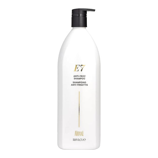 ALOXXI E7 Anti-Frizz Shampoo for Color-Treated Dry Damaged Hair Moisturizing & Strengthening with Cleansing Oils & Antioxidants, 33.8 Fl Oz