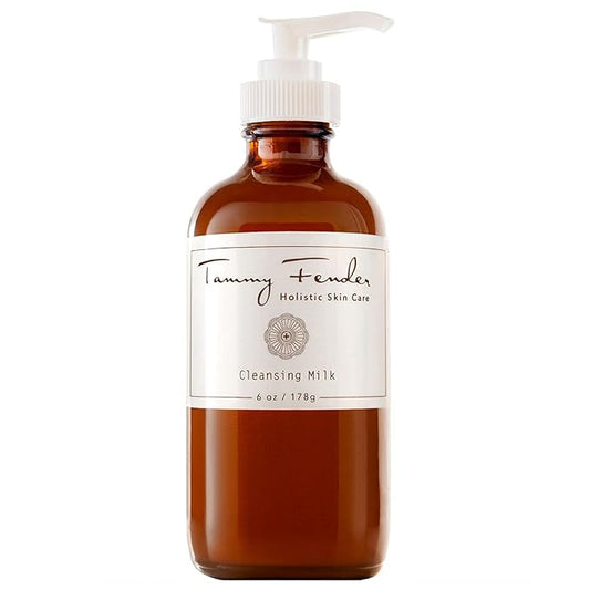 TAMMY FENDER - Cleansing Milk Natural Facial Cleanser | Natural, Organic, Cruelty Free, Non-Toxic Skincare | Lightweight, Gentle, & Rejuvenating Makeup Remover | Sensitive Skin Safe (6 oz | 178 g)