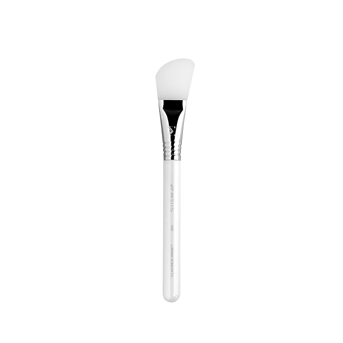Sigma Beauty S01 Clay/Mud Mask Skincare Brush – Silicone Skincare Tool for Applying Skincare Products to Face and Skin, Face Mask Brush Applicator for Mud and Clay Masks (1 Pc)