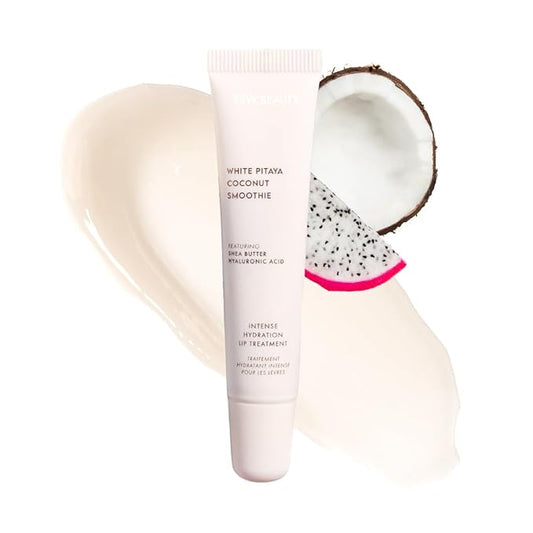 ESW Beauty White Pitaya Coconut Lip Treatment - Clear & Glossy with Shea Butter, Hyaluronic Acid, White Pitaya & Coconut for Intense Moisture & Dryness Prevention