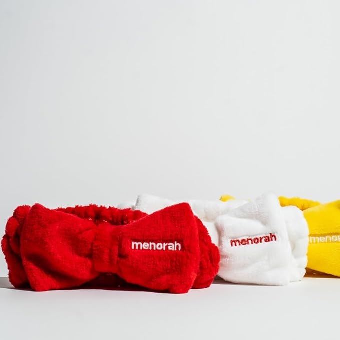 menorah Skincare Daily Skincare Set – Facial Cleanser Foam, Hydrating Toner, Anti-Aging Serum, Moisturizing Cream + Free Headband – Gift Set for Women