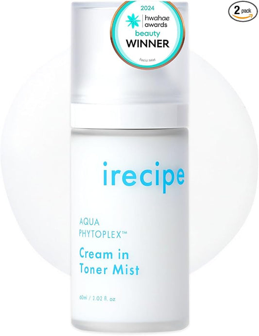 Aqua Phytoplex Cream in Toner Mist Long Lasting Deep Hydration, All-in-One Facial Mist for All Skin Type Unscented Clean Beauty, Vegan, Cruelty Free, Korean Skincare (60ml / 2.02 oz)