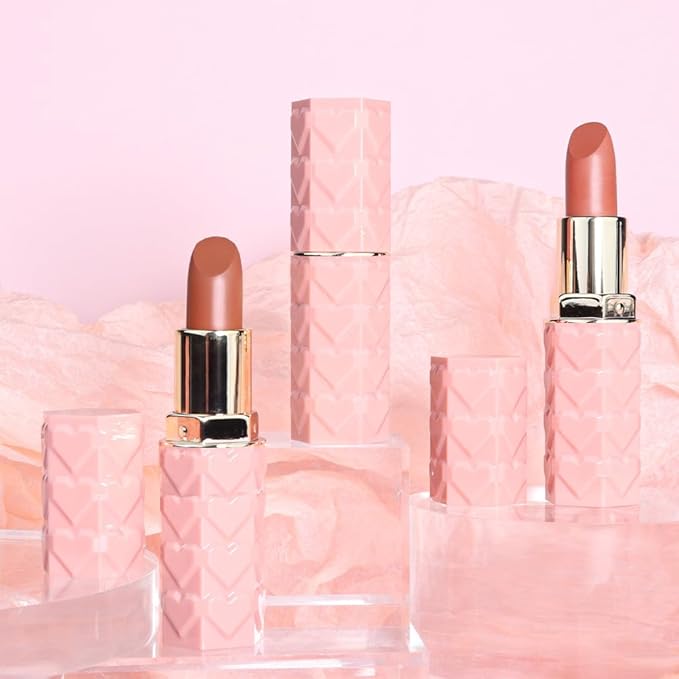 3 Pcs Matte Velvet Lipstick for Women Set,Nude Long Lasting Matte Lip Stick 24H Waterproof for Girls Natural Lip Makeup,Matte Non-Stick Lipstick Makeup for Women,labiales magicos 24 horas originales