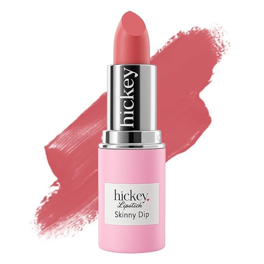 Hickey Lipstick Skinny Dip Light Pink Lipstick Refill - Long Lasting Lipstick for Women - Hydrating & Moisturizing Shade, Lip Color for Women, Gluten-Free & Vegan with Highly Pigmented