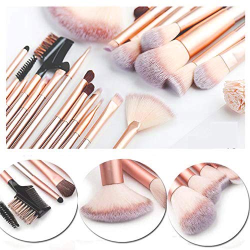 Makeup Brushes, Quality Make Up Brushes 28Pcs Makeup Brushes Set Professional & Beginner Make-up Sets & Case, Brushes & Sponges,Travel-Friendly Roll-up Beauty Gift Sets for Women, Girlfriend