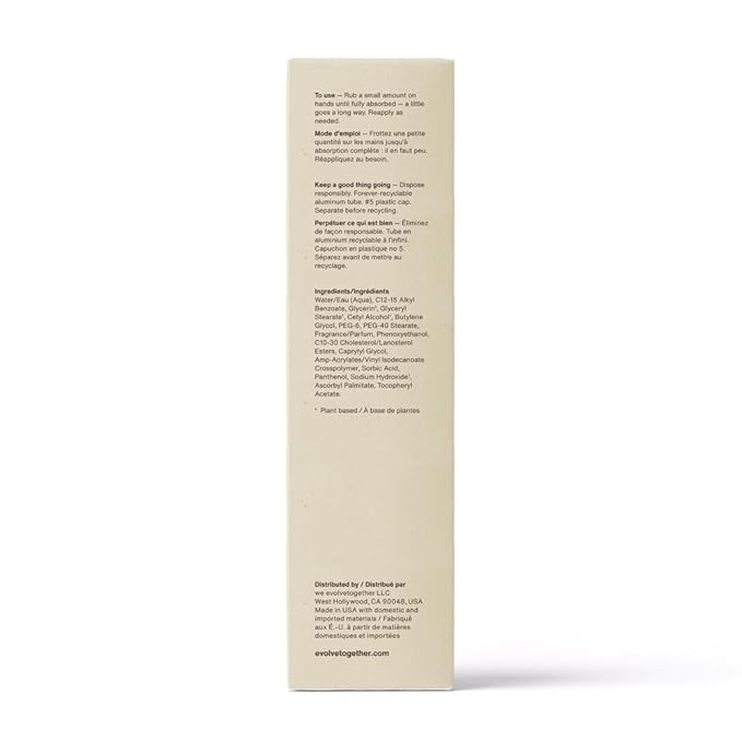 evolvetogether Hydrating Hand Cream for Women & Men | Nourishes, Protects & Moisturizes Dry Hands | No Sticky or Greasy Residue | Cruelty-Free, Paraben-Free | Made in USA (Provence, 1.7 Oz)