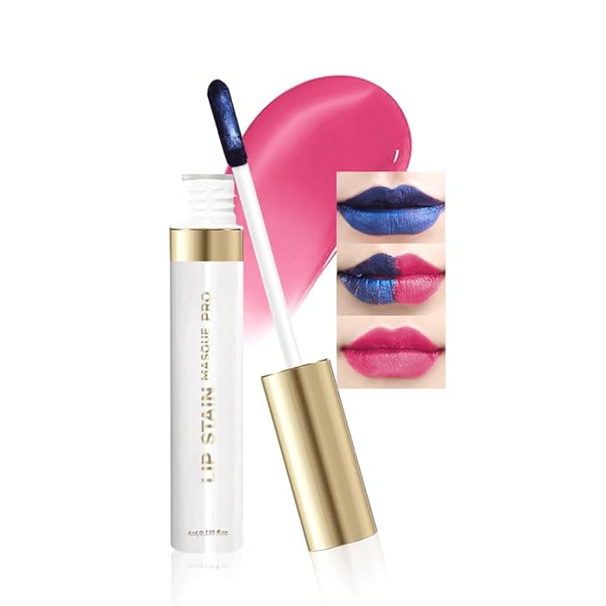 Lip Liner - Peel Off Lip Stain | Long Lasting Matte Lip Tattoo | Transfer Proof, Hydrating Formula with Hyaluronic Acid & Vitamin E | Vegan & Cruelty-Free | for All Skin Types(8#vibrant pink)