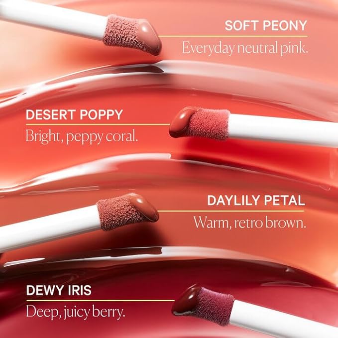 Well People Lush Lip Tinted Oil, Moisturizing Lip Oil For Nourishing & Conditioning Lips, Adds Sheer Color, Vegan & Cruelty-free, Desert Poppy (Pack of 2)