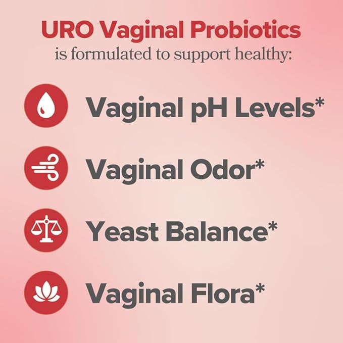 O Positiv URO Vaginal Probiotics for Women pH Balance with Prebiotics & Lactobacillus Probiotic Blend - Vaginal Health Supplement - Promote Healthy Vaginal Odor & Vaginal Flora, 60 Count (Pack of 2)