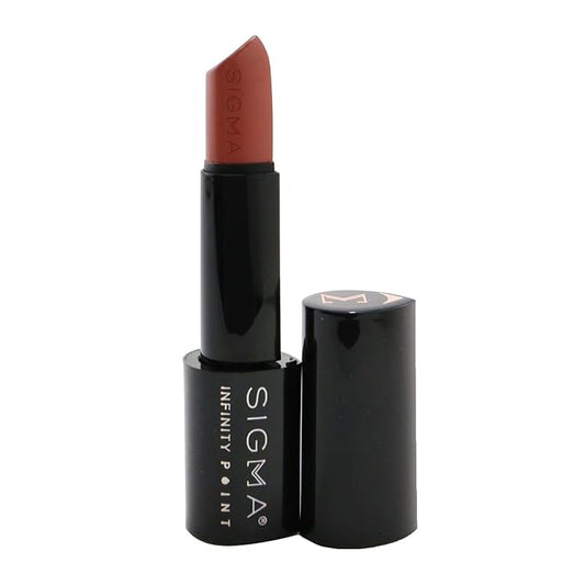 Sigma Beauty Infinity Point Peachy Nude Lipstick - Longwear Satin Finish Lipstick for Great Lip Color Makeup, Epiphany