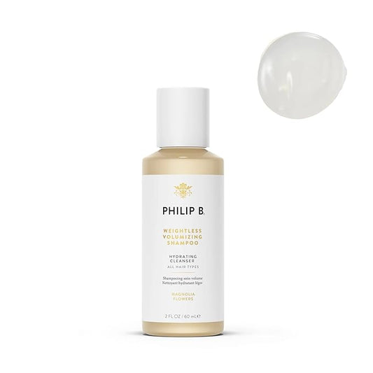 PHILIP B Weightless Volumizing Shampoo, 2 fl. oz. (60 ml) - Removes Oil and Product Build-Up, Adds Extra Body, Bounce and Shine