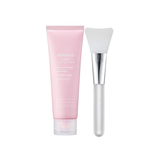 mixsoon Collagen Glass Skin Mask Peel off Facial Packs 2.71 Fl. Oz. / 80ml Collagen Wrapping Hydrating, Glow, Moisturizer For Korean Glass Skin Care