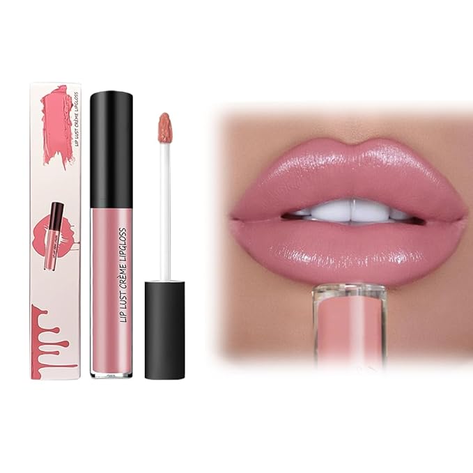 12 Colors Cream Texture Lipstick, 2026 Upgrade 12 Colors Lips Staining Lip Oil Long Lasting Lip Gloss Natural Non-Stick Non-Fading Liquid Lipstick, Hydrating Lip Tint Waterproof LipStain (#3)