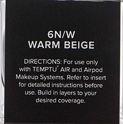 TEMPTU Perfect Canvas Airbrush Foundation Airpod: Anti-Aging Long-Wear Makeup, Buildable Coverage Semi-Matte, Natural Finish