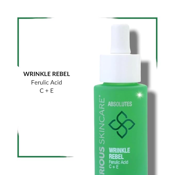 Serious Skincare - Vitamin C, E and Bakuchiol Wrinkle Rebel Anti-Aging Facial Serum - For Fine Lines, Wrinkles and Dark Spots - Even Skin Tone - Brighter Complexion - 1 Fl. Oz.