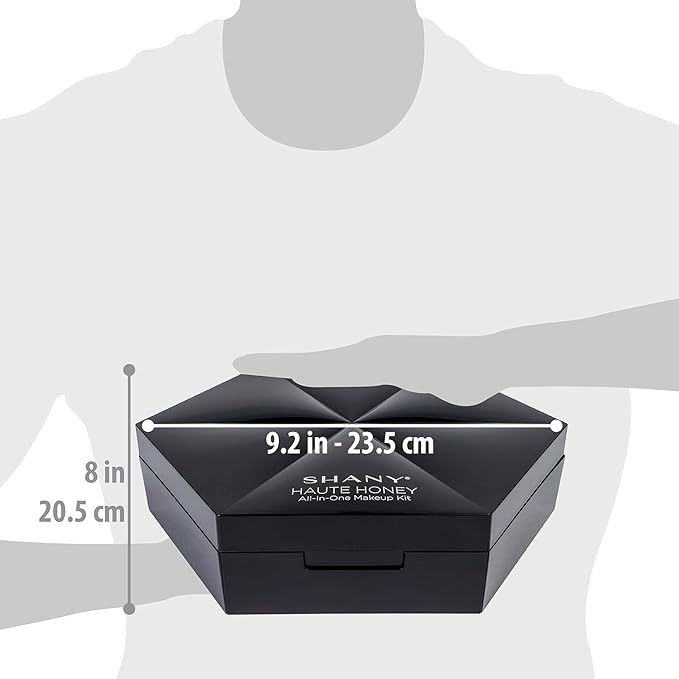 SHANY Haute Honey Makeup Set - All-in-One Makeup Kit with 80 Eyeshadows, 32 Lip Colors, 6 Gel Eyeliners, 4 Face Powders, 4 Blushes, and 4 Eyebrow Powders