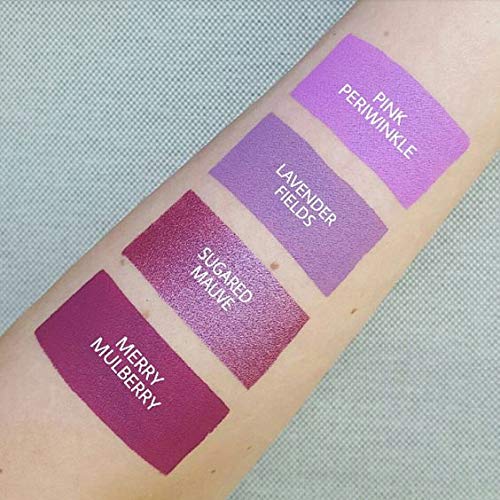 Aromi Sugared Mauve Metallic Liquid Lipstick, Purple Pink Lip Color with Shimmery Finish, Raspberry Mulberry Lipstick, Long-Lasting, Handmade (Sugared Mauve)