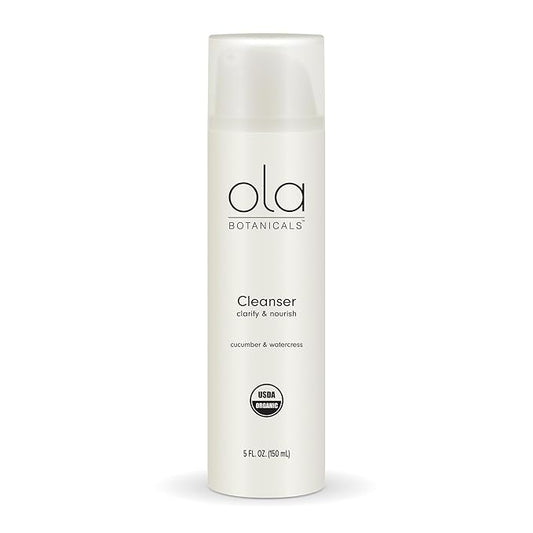 Ola Botanicals Organic Cleanser (5 Fl. Oz.), 1 Bottle, Clarify & Nourish Skin, Certified USDA Organic, Gluten Free, Soy Free, Dr. Mercola
