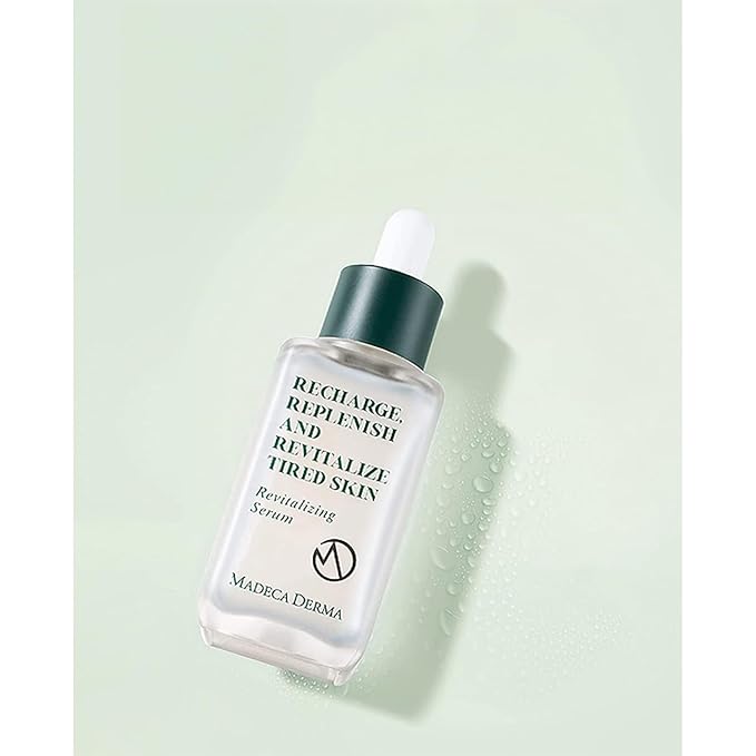 MADECA DERMA Revitalizing Facial Serum with Centella Asiatica, Niacinamide, Collagen & Hyaluronic Acid – Korean Skincare for Hydration, Skin Repair & Moisturizing Dry Skin, CICA Serum (1.69 fl oz)