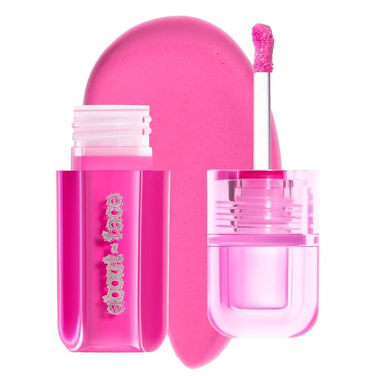 about-face Blush Rush Liquid Blush – Hydrating, Buildable Formula with Jojoba Oil, Hyaluronic Acid, and Squalane – Long-Lasting Dewy Finish – Vegan & Cruelty-Free (Hot Lap – Pink)