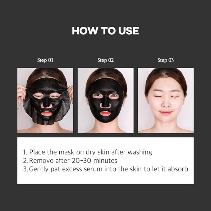Papa Recipe Bombee Black Honey Mask 10 Pack – Charcoal & Propolis Sheet Mask for Pore Care and Hydration – Korean Skincare