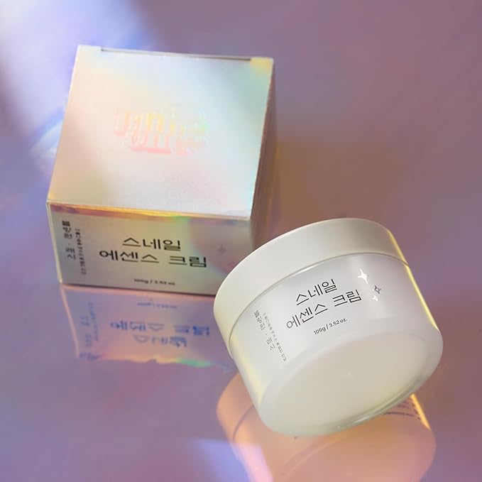 BlingOne L.ASY Snail Essence Cream (3.52 oz) – Soothing & Hydrating Moisturizer for Sensitive Skin