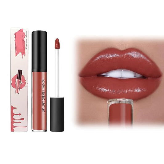 12 Colors Cream Texture Lipstick, 2026 Upgrade 12 Colors Lips Staining Lip Oil Long Lasting Lip Gloss Natural Non-Stick Non-Fading Liquid Lipstick, Hydrating Lip Tint Waterproof LipStain (#12)