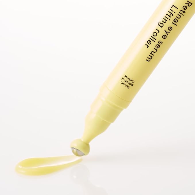 Abib Retinal Eye Serum Lifting Roller 0.5 Fl Oz,15ml | Anti-Aging Eye Applicator for Wrinkles, Puffiness, Dark Circles with Caffeine & Bakuchiol for Under Eyes | Travel Size Skincare Essential