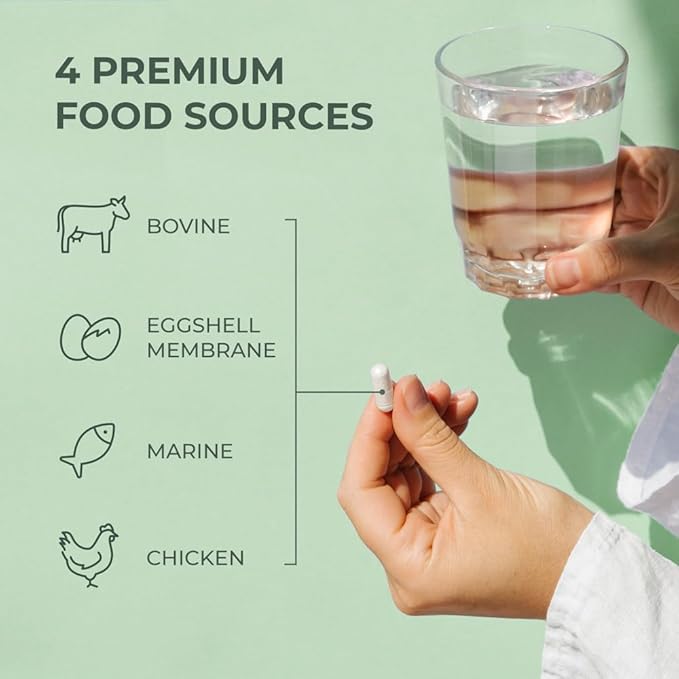 Primal Harvest Multi Collagen Pills for Women and Men (Type I, II, III, V, X) 120 Capsules w/Vitamin C for Hair, Skin, Nails