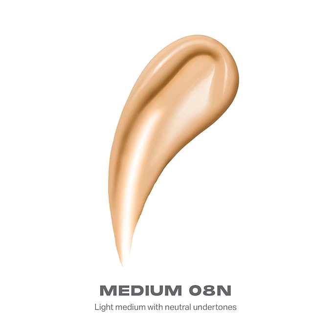 Morphe Lightform Dewy Foundation - Extended Hydration Foundation Makeup with a Lasting, Natural Radiant Finish - Long-Wearing Formula with Buildable, Medium Coverage - Medium 08N (1.01 fl oz)