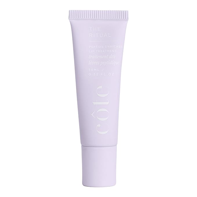 Côte Beauty’s The Ritual Lip Moisturizer for Women with Peptides, Shea Butter & Cocoa Butter for Soft & Supple Lips, Softens, and Soothes, Vegan & Cruelty-Free, 0.33 Fl Oz
