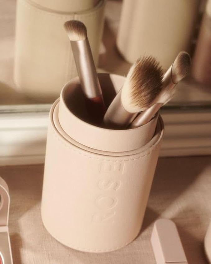 MAKEUP BRUSH SET RoseInc #3 Foundation Brush Angled Kabuki foundation brush for liquid makeup| Seamless Blending & Control (Complexion Brush Set)