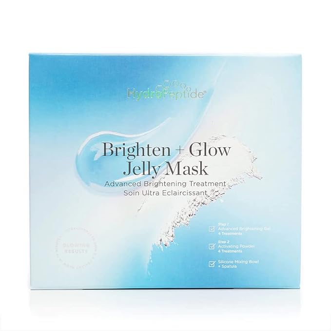 HydroPeptide Glow Jelly Mask Advanced Peptide Treatment for Ultra Hydrating Skin, 4 Treatments