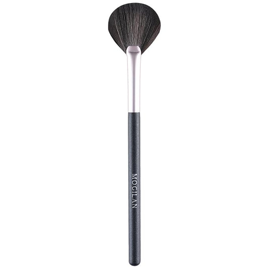 Small Fan Blush Brush for Cheeks & Face Highlighting Soft Vegan Synthetic Bristles Professional Makeup Brush for Powder Cream Blending Buffing Highlighter Eyeshadow Applicator