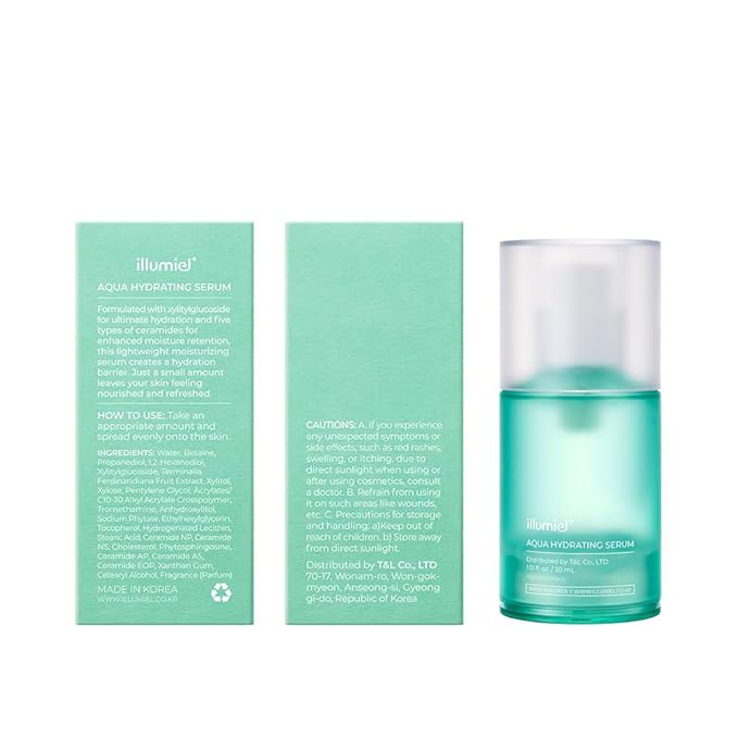 Aqua Hydrating Serum for Long-lasting Moisture with Xylitylglucoside & Kakadu Plum Extract Exosome [Vegan & Korean Skincare] - 1.01 fl. oz.