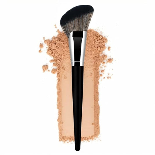 Foundation Brush Triangle Powder Brush Banidy Angled Makeup Brush Fan Contour Brush Professional Blush Brush Bronzer Brush for Liquid,Cream Mineral,Powder