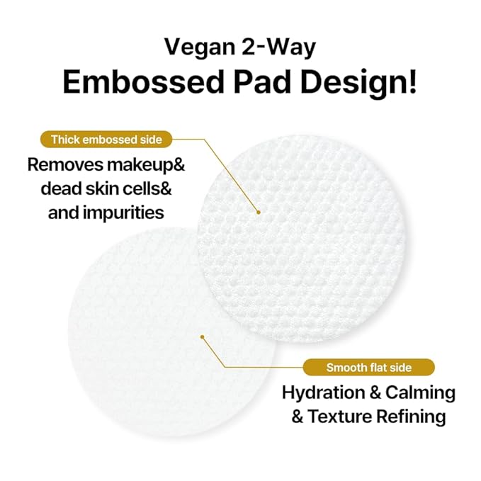 Veramore Glow-Enhancing Vegan Cleansing Pads – Dual-Sided Exfoliating & Brightening with Rice Extract & Hyaluronic Acid | Gentle, Hydrating K-Beauty Skincare, 70 Count (5.07 fl oz)
