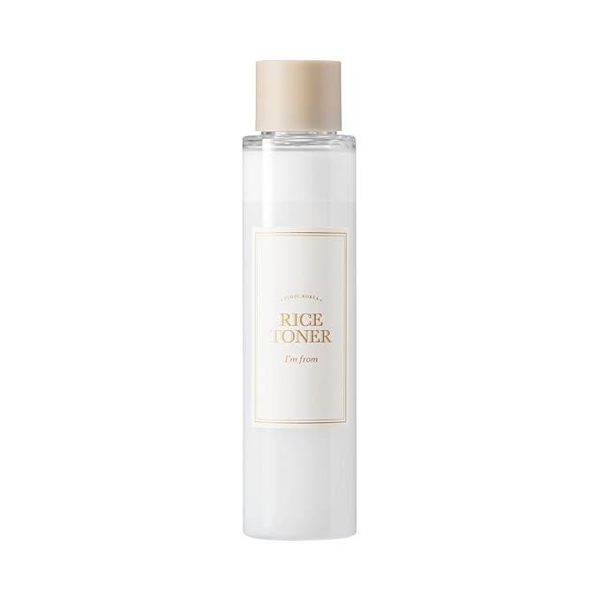 I'm from Rice Toner for Sensitive Skin, Rice Extract from Korea, Glow Essence with Niacinamide, Hydrating, Vegan, Alcohol Free, Fragrance Free, Peta Approved, K Beauty Toner, 5.07 Fl Oz
