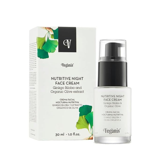 Night Cream for Face – PM Moisturizer with Ginkgo Biloba – Nourishing Nighttime Formula for Smooth, Hydrated Skin – 1.7 Fl Oz