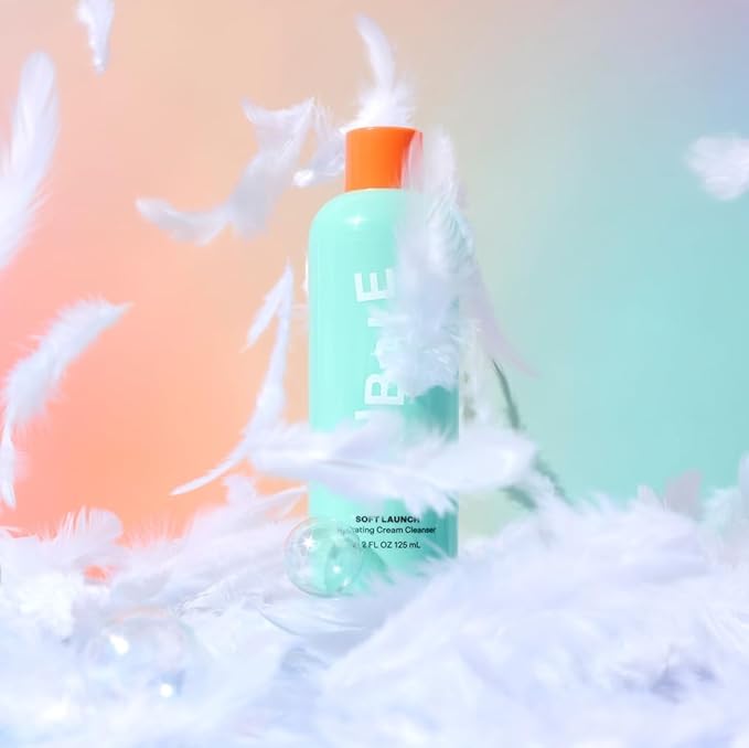 Bubble Skincare Soft Launch Cream Cleanser - Hydrating Facial Cleanser for Dry Skin - Foaming Face Wash Enriched with Avocado Oil to Soothe + Nourish Without Stripping Essential Moisture (4.2 fl oz)