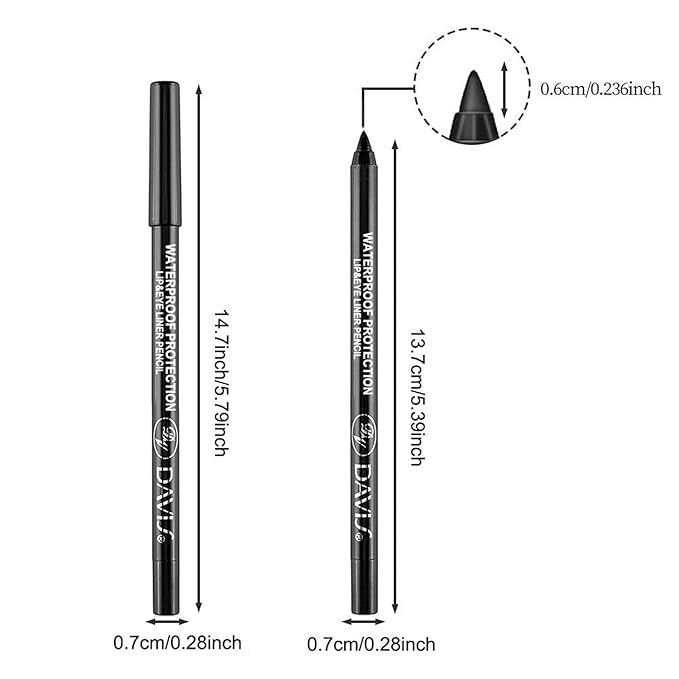 7 Colorful Eyeliner Pen Set, Eye Shadow Pencil, Pearl Eyeliner Kit Metallic Glitter Colored Eye liner for Women Eye&Lip Liner Professional Waterproof Eye Makeup (7PCS A)